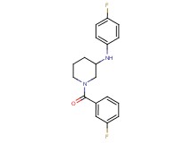 1-(3-fluorobenzoyl)-N-(4-fluorophenyl)-3-piperidinamine