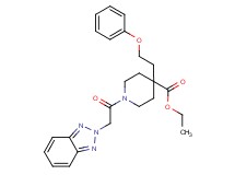 ethyl 1-(2H-1,2,3-benzotriazol-2-ylacetyl)-4-(2-phenoxyethyl)-4-piperidinecarboxylate