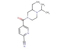 5-[(3-ethyl-4-isopropyl-1-piperazinyl)carbonyl]-2-pyridinecarbonitrile