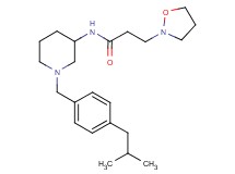 N-[1-(4-isobutylbenzyl)-3-piperidinyl]-3-(2-isoxazolidinyl)propanamide