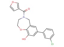 7-(3-chlorophenyl)-4-(3-furoyl)-2,3,4,5-tetrahydro-1,4-benzoxazepin-9-ol