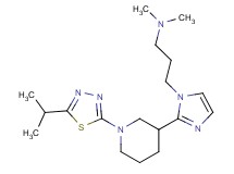 (3-{2-[1-(5-isopropyl-1,3,4-thiadiazol-2-yl)-3-piperidinyl]-1H-imidazol-1-yl}propyl)dimethylamine