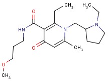 2-ethyl-1-[(1-ethyl-2-pyrrolidinyl)methyl]-N-(3-methoxypropyl)-6-methyl-4-oxo-1,4-dihydro-3-pyridinecarboxamide