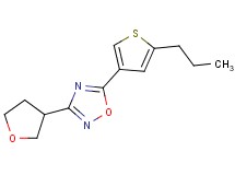 5-(5-propyl-3-thienyl)-3-(tetrahydrofuran-3-yl)-1,2,4-oxadiazole