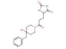 5-[3-(4-benzyl-4-hydroxy-1-piperidinyl)-3-oxopropyl]-2,4-imidazolidinedione