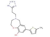 7-(5-methyl-2-thienyl)-4-[2-(1H-tetrazol-5-yl)ethyl]-2,3,4,5-tetrahydro-1,4-benzoxazepin-9-ol