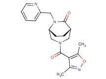 (1S*,5R*)-3-[(3,5-dimethyl-4-isoxazolyl)carbonyl]-6-(2-pyridinylmethyl)-3,6-diazabicyclo[3.2.2]nonan-7-one