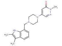 5-{4-[(2,3-dimethyl-1H-indol-7-yl)methyl]piperazin-1-yl}-2-methylpyridazin-3(2H)-one