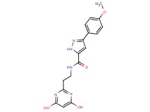 N-[2-(4,6-dihydroxy-2-pyrimidinyl)ethyl]-3-(4-methoxyphenyl)-1H-pyrazole-5-carboxamide