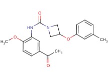 N-(5-acetyl-2-methoxyphenyl)-3-(3-methylphenoxy)azetidine-1-carboxamide