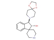 (2R*,3R*)-3-(1,4-dioxa-8-azaspiro[4.5]dec-8-yl)-2,3-dihydrospiro[indene-1,4'-piperidin]-2-ol