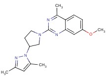 2-[3-(3,5-dimethyl-1H-pyrazol-1-yl)pyrrolidin-1-yl]-7-methoxy-4-methylquinazoline