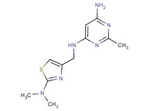 N-{[2-(dimethylamino)-1,3-thiazol-4-yl]methyl}-2-methylpyrimidine-4,6-diamine