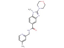 1-methyl-N-[(4-methyl-2-pyridinyl)methyl]-2-(4-morpholinyl)-1H-benzimidazole-5-carboxamide