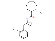 1-methyl-N-[1-(2-methylbenzyl)cyclopropyl]azepane-2-carboxamide