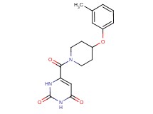 6-{[4-(3-methylphenoxy)-1-piperidinyl]carbonyl}-2,4(1H,3H)-pyrimidinedione