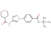 N-(1-{4-[(tert-butylamino)carbonyl]phenyl}-1H-pyrazol-4-yl)tetrahydro-2H-pyran-4-carboxamide