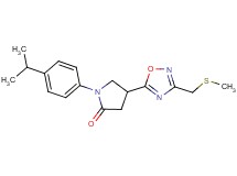 1-(4-isopropylphenyl)-4-{3-[(methylthio)methyl]-1,2,4-oxadiazol-5-yl}-2-pyrrolidinone