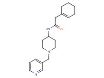 2-(1-cyclohexen-1-yl)-N-[1-(3-pyridinylmethyl)-4-piperidinyl]acetamide bis(trifluoroacetate)