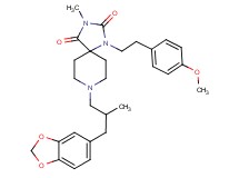 8-[3-(1,3-benzodioxol-5-yl)-2-methylpropyl]-1-[2-(4-methoxyphenyl)ethyl]-3-methyl-1,3,8-triazaspiro[4.5]decane-2,4-dione