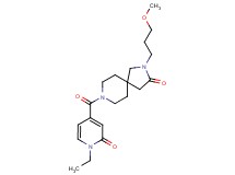 8-[(1-ethyl-2-oxo-1,2-dihydropyridin-4-yl)carbonyl]-2-(3-methoxypropyl)-2,8-diazaspiro[4.5]decan-3-one