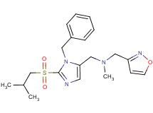 1-[1-benzyl-2-(isobutylsulfonyl)-1H-imidazol-5-yl]-N-(3-isoxazolylmethyl)-N-methylmethanamine