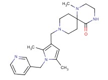 9-{[2,5-dimethyl-1-(pyridin-3-ylmethyl)-1H-pyrrol-3-yl]methyl}-1-methyl-1,4,9-triazaspiro[5.5]undecan-5-one