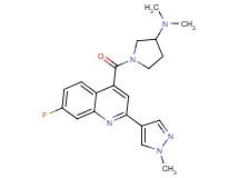 1-{[7-fluoro-2-(1-methyl-1H-pyrazol-4-yl)quinolin-4-yl]carbonyl}-N,N-dimethylpyrrolidin-3-amine