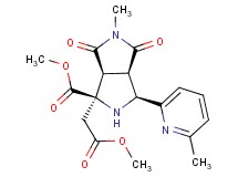 methyl (1R*,3S*,3aR*,6aS*)-1-(2-methoxy-2-oxoethyl)-5-methyl-3-(6-methylpyridin-2-yl)-4,6-dioxooctahydropyrrolo[3,4-c]pyrrole-1-carboxylate
