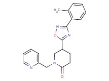 5-[3-(2-methylphenyl)-1,2,4-oxadiazol-5-yl]-1-(2-pyridinylmethyl)-2-piperidinone