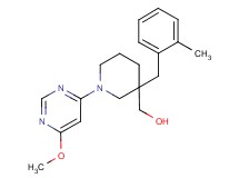 [1-(6-methoxypyrimidin-4-yl)-3-(2-methylbenzyl)piperidin-3-yl]methanol