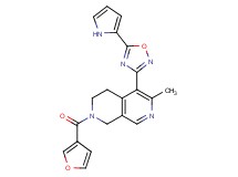 2-(3-furoyl)-6-methyl-5-[5-(1H-pyrrol-2-yl)-1,2,4-oxadiazol-3-yl]-1,2,3,4-tetrahydro-2,7-naphthyridine