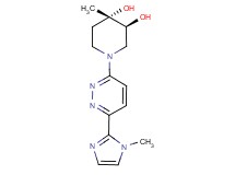 (3S*,4S*)-4-methyl-1-[6-(1-methyl-1H-imidazol-2-yl)pyridazin-3-yl]piperidine-3,4-diol