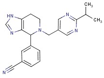 3-{5-[(2-isopropylpyrimidin-5-yl)methyl]-4,5,6,7-tetrahydro-1H-imidazo[4,5-c]pyridin-4-yl}benzonitrile