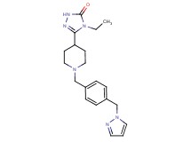 4-ethyl-5-{1-[4-(1H-pyrazol-1-ylmethyl)benzyl]piperidin-4-yl}-2,4-dihydro-3H-1,2,4-triazol-3-one