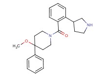 4-methoxy-4-phenyl-1-[2-(3-pyrrolidinyl)benzoyl]piperidine hydrochloride