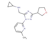 N-{[1-(6-methylpyridin-2-yl)-3-(tetrahydrofuran-3-yl)-1H-1,2,4-triazol-5-yl]methyl}cyclopropanamine