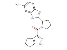 6-methyl-2-[1-(1,4,5,6-tetrahydrocyclopenta[c]pyrazol-3-ylcarbonyl)-2-pyrrolidinyl]-1H-benzimidazole