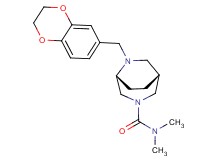 (1R*,5R*)-6-(2,3-dihydro-1,4-benzodioxin-6-ylmethyl)-N,N-dimethyl-3,6-diazabicyclo[3.2.2]nonane-3-carboxamide