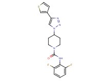 N-(2,6-difluorophenyl)-4-[4-(3-thienyl)-1H-1,2,3-triazol-1-yl]-1-piperidinecarboxamide