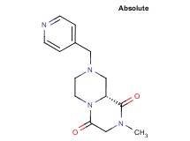 (9aR)-2-methyl-8-(4-pyridinylmethyl)tetrahydro-2H-pyrazino[1,2-a]pyrazine-1,4(3H,6H)-dione