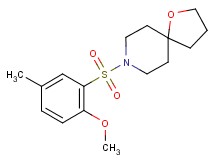 8-[(2-methoxy-5-methylphenyl)sulfonyl]-1-oxa-8-azaspiro[4.5]decane