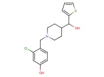 3-chloro-4-({4-[hydroxy(2-thienyl)methyl]piperidin-1-yl}methyl)phenol