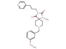 8-(3-methoxybenzyl)-1-methyl-3-[3-(4-pyridinyl)propyl]-1,3,8-triazaspiro[4.5]decane-2,4-dione
