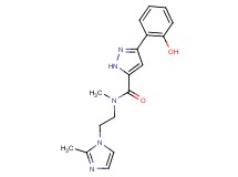 3-(2-hydroxyphenyl)-N-methyl-N-[2-(2-methyl-1H-imidazol-1-yl)ethyl]-1H-pyrazole-5-carboxamide
