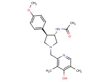 N-[rel-(3S,4R)-1-[(4-hydroxy-3,5-dimethyl-2-pyridinyl)methyl]-4-(4-methoxyphenyl)-3-pyrrolidinyl]acetamide