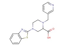 4-(1,3-benzothiazol-2-yl)-1-(pyridin-3-ylmethyl)piperazine-2-carboxylic acid