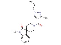 1-methyl-1'-[(3-methyl-1-propyl-1H-pyrazol-4-yl)carbonyl]spiro[indole-3,4'-piperidin]-2(1H)-one