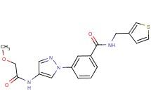 3-{4-[(methoxyacetyl)amino]-1H-pyrazol-1-yl}-N-(3-thienylmethyl)benzamide