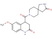 6-methoxy-4-[(3-oxo-2,8-diazaspiro[4.5]dec-8-yl)carbonyl]-3,4-dihydro-2(1H)-quinolinone